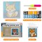 YP Latch Hook Kits for Kids Adults DIY Rug Tapestry Kits with Printed Canvas Embroidery Kits Festival Gifts Home Decoration (Fox,11.8inch X 11.8inch)